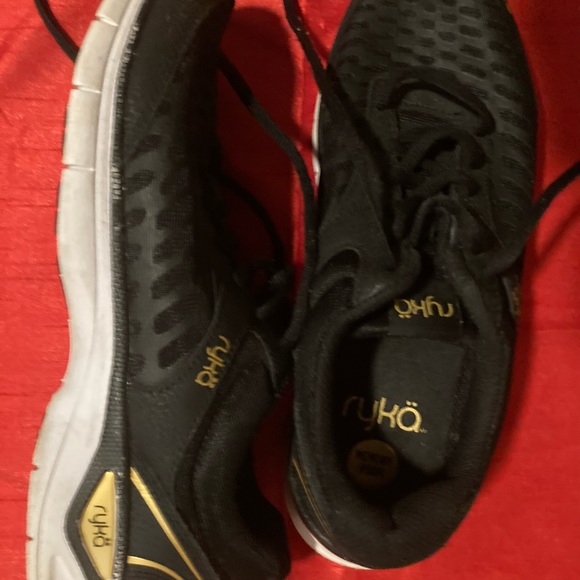 RYKA Black Gold Tennis Walking Shoes - Picture 1 of 4